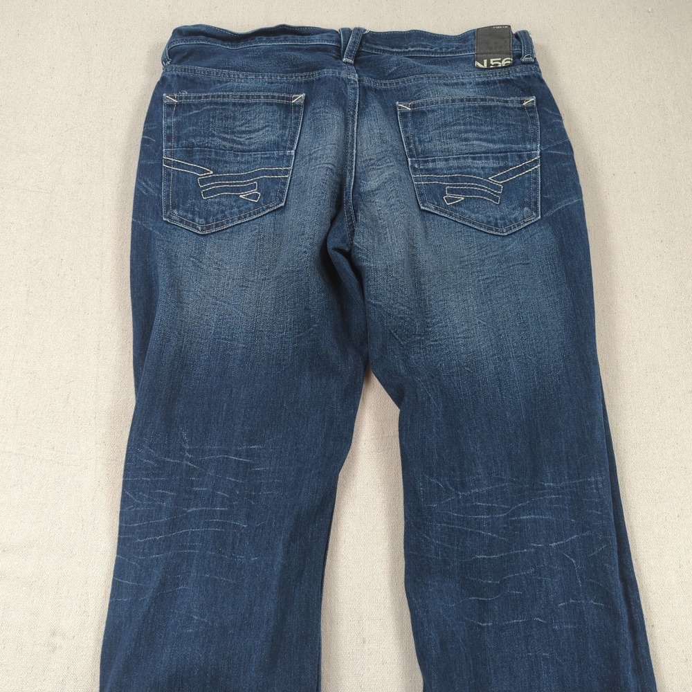 Helix Jeans Mens 34x32 Blue Slim Boot Cut Western Cowboy Faded - Picture 12 of 14